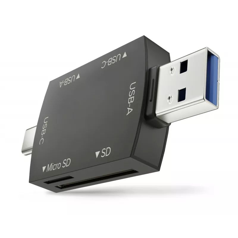 Newell OTG 4-in-1 USB 3.0 hub čierny