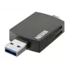 Newell OTG 4-in-1 USB 3.0 hub čierny