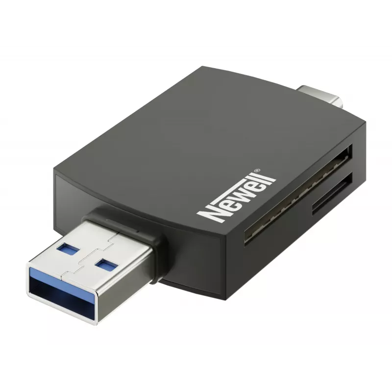 Newell OTG 4-in-1 USB 3.0 hub čierny
