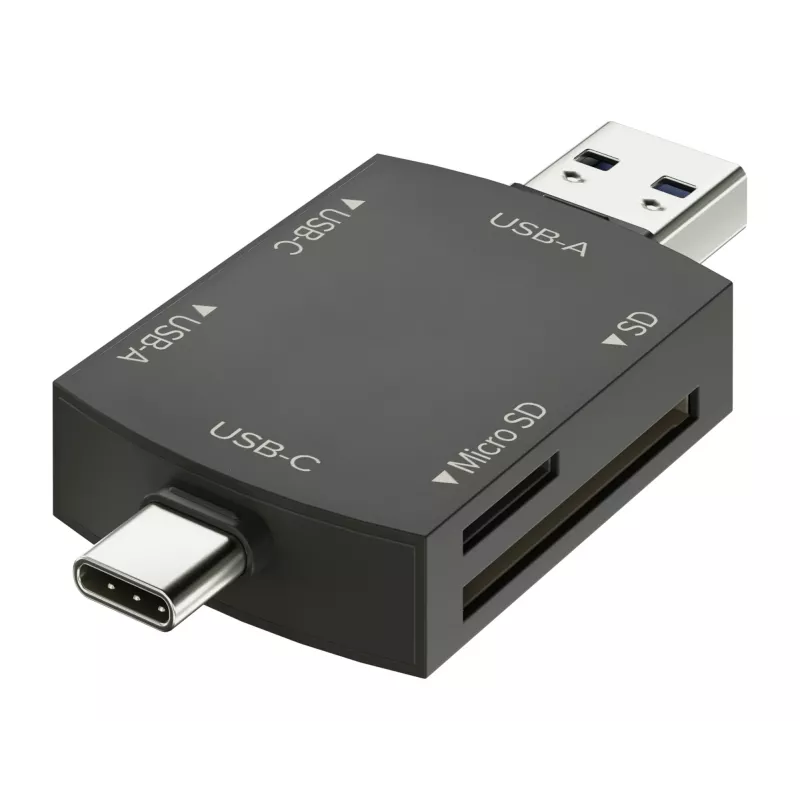 Newell OTG 4-in-1 USB 3.0 hub čierny