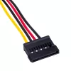Akyga AK-CA-17 Molex-na-SATA napájací adaptérový kábel, 15 cm