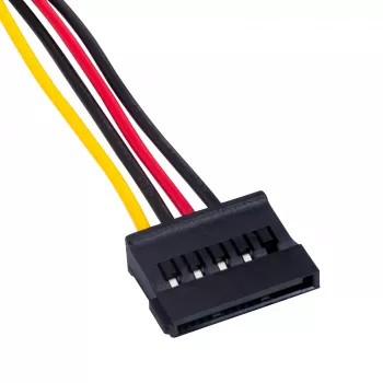 Akyga AK-CA-17 Molex-na-SATA napájací adaptérový kábel, 15 cm