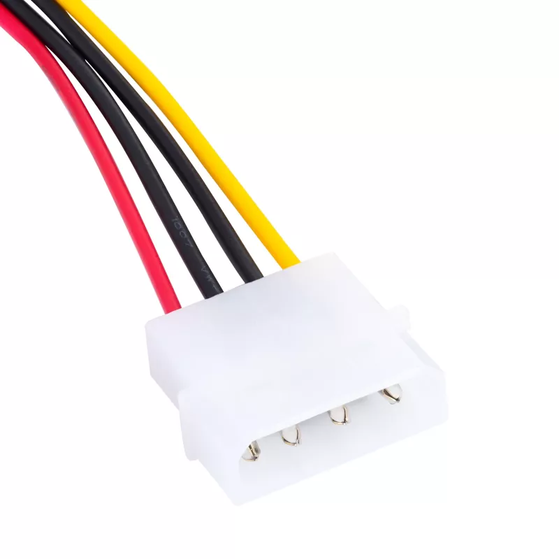 Akyga AK-CA-17 Molex-na-SATA napájací adaptérový kábel, 15 cm