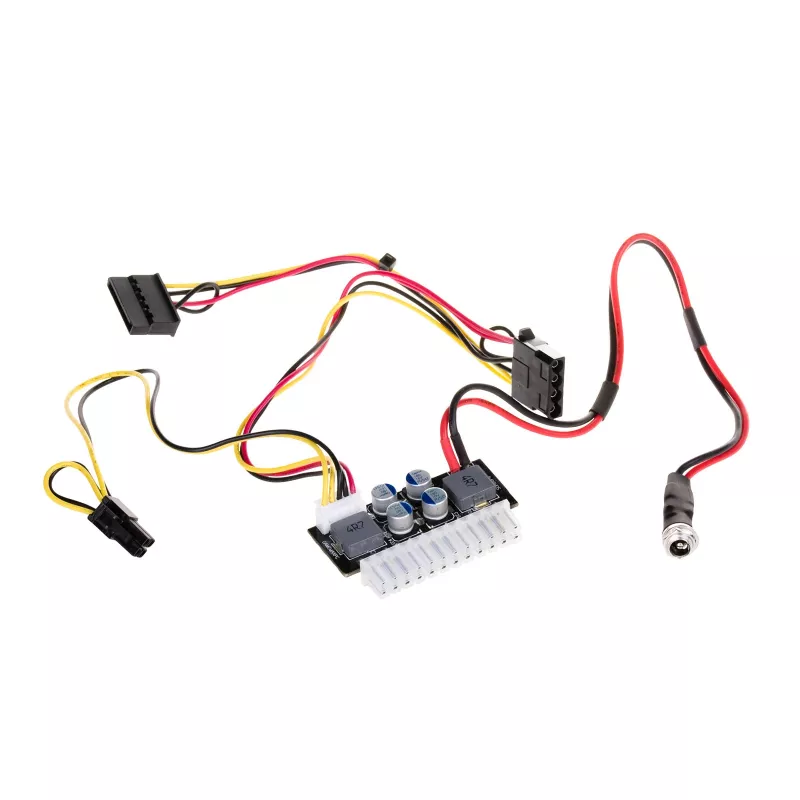 Akyga AK-CA-38 PICO-PSU DC/ATX napájací adaptér, 120 W, 12 V DC vstup, 24-pin ATX, P4, SATA, Molex