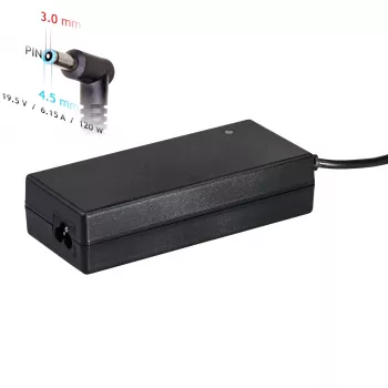 Akyga AK-ND-45 notebookový napájací zdroj pre HP, 120 W, 19,5 V / 6,15 A, 4,5 x 3,0 mm s pinom