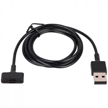 Akyga AK-SW-23 magnetický USB nabíjací kábel pre Fitbit Ionic, 1 m, čierny