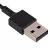 Akyga AK-SW-23 magnetický USB nabíjací kábel pre Fitbit Ionic, 1 m, čierny