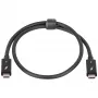 Akyga AK-USB-33 USB-C-na-USB-C Thunderbolt kábel, 40 Gbit/s, 100 W, 0,5 m, čierny