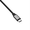 Akyga AK-AD-66 USB-C hub s 3x USB 3.0 a Gigabit Ethernet, 15 cm, čierny