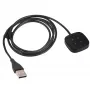 Akyga AK-SW-27 magnetický USB nabíjací kábel pre Fitbit Versa 3 / Sense, 1 m, čierny