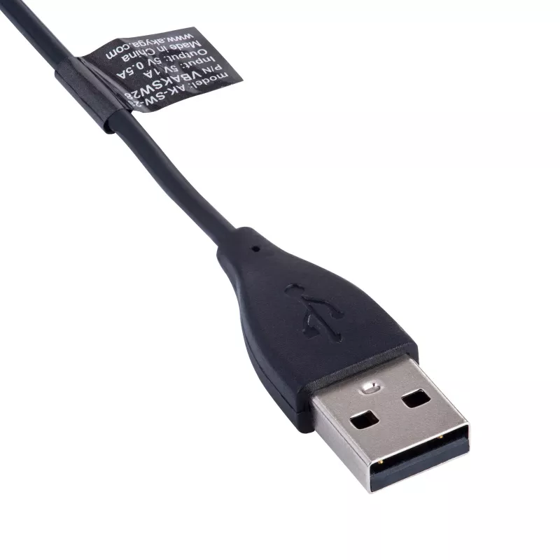 Akyga AK-SW-28 nabíjací kábel pre Fitbit Charge 2, USB-A, 1 m, čierny