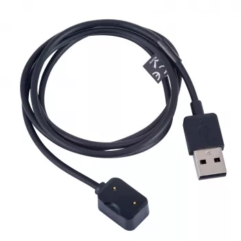 Akyga AK-SW-30 magnetický nabíjací kábel pre Amazfit Cor A1702, USB-A, 1 m, čierny