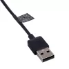Akyga AK-SW-30 magnetický nabíjací kábel pre Amazfit Cor A1702, USB-A, 1 m, čierny