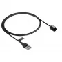 Akyga AK-SW-33 magnetický nabíjací kábel pre Suunto 9 / D5 / Spartan Sport, USB-A, 1 m, čierny