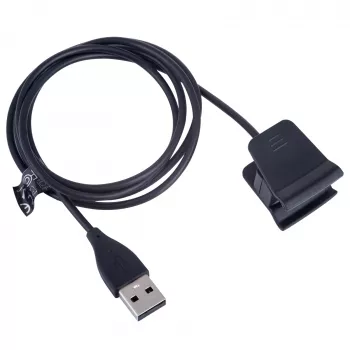 Akyga AK-SW-35 nabíjací kábel pre Fitbit Alta HR, USB-A, 1 m, čierny