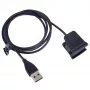 Akyga AK-SW-35 nabíjací kábel pre Fitbit Alta HR, USB-A, 1 m, čierny