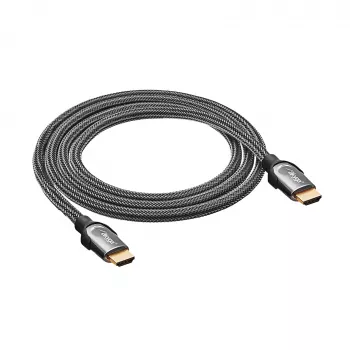 Akyga AK-HD-15S HDMI 2.1 kábel, tienený, medený, pletený, 48 Gbit/s, 8K@60Hz / 4K@120Hz, 1,5 m