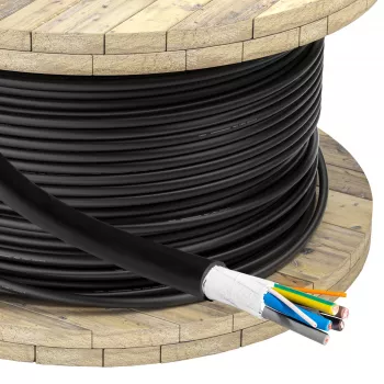Akyga AK-SC-E12 EV nabíjací kábel 5 x 6 mm² + 2 x 0,75 mm², trojfázový, 32 A, 450/750 V, na meter