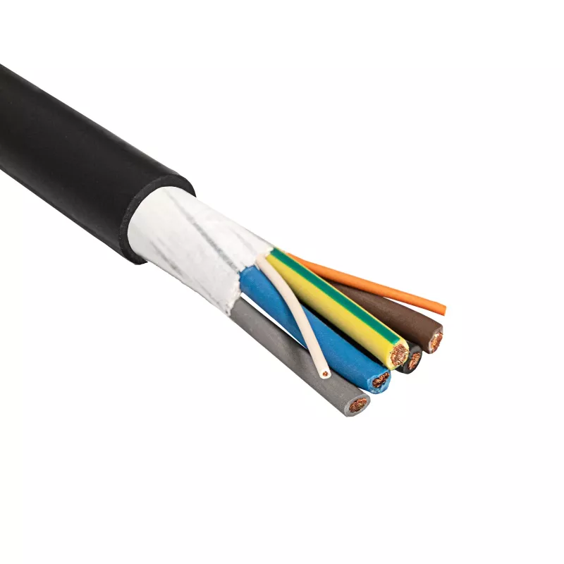 Akyga AK-SC-E12 EV nabíjací kábel 5 x 6 mm² + 2 x 0,75 mm², trojfázový, 32 A, 450/750 V, na meter