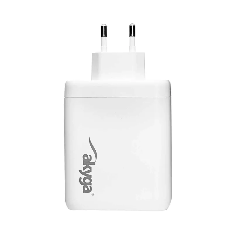 Akyga AK-CH-24 GaN USB nabíjačka 140 W, 3 x USB-C PD + USB-A, biela