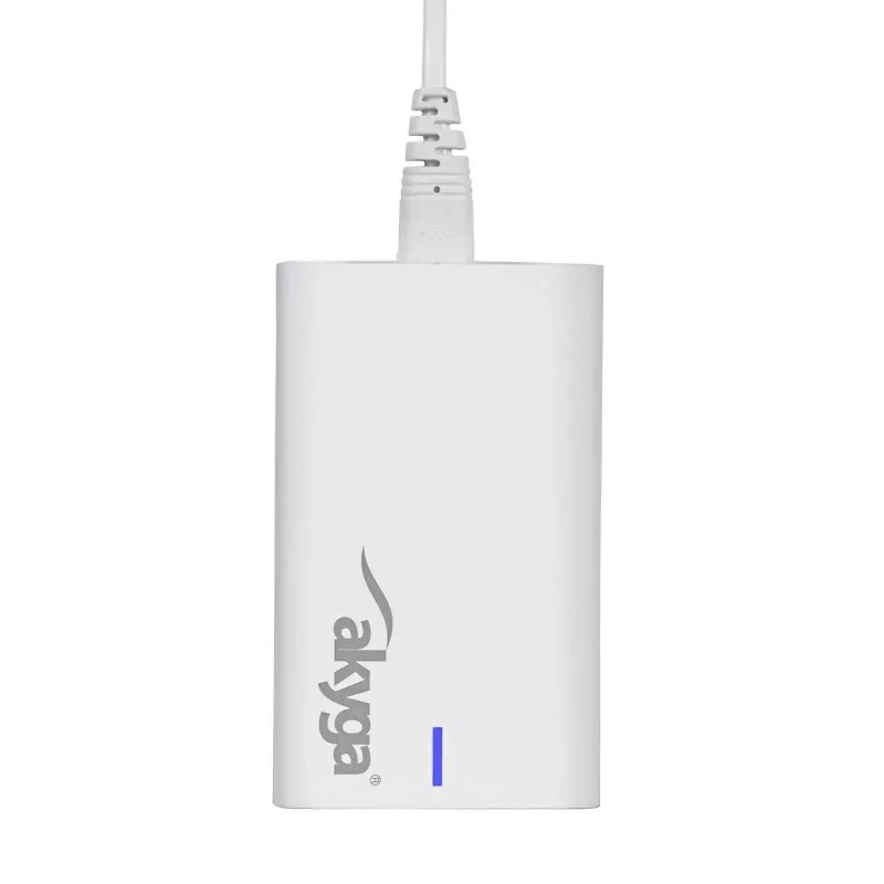 Akyga AK-CH-25 GaN stolná USB nabíjačka 140 W, 3 x USB-C PD + USB-A, biela