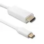 Qoltec USB 3.1 Type-C samec na HDMI Type A samec adaptérový kábel, 4K, Alternate Mode, 1m, čierny