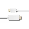 Qoltec USB 3.1 Type-C samec na HDMI Type A samec adaptérový kábel, 4K, Alternate Mode, 1m, čierny