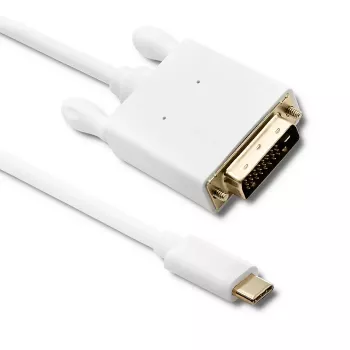 Qoltec USB 3.1 Type-C samec na DVI-D samec adaptérový kábel 2m 4K
