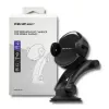 Qoltec PRO bezdrôtová nabíjačka do auta s IR držiakom 15W QC 3.0 USB Type-C čierna