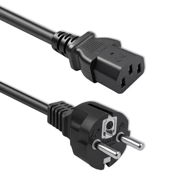 QOLTEC napájací kábel Schuko CEE IEC C13 3x0,75mm² 1,5m čierny