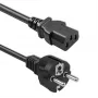QOLTEC napájací kábel SCHUKO CEE IEC C13 3x1.0mm2 1,5m čierny