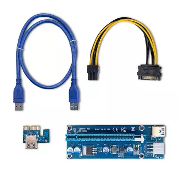 Qoltec Riser PCI-E ver. 009S USB 3.0 60cm GPU Mining predlžovač