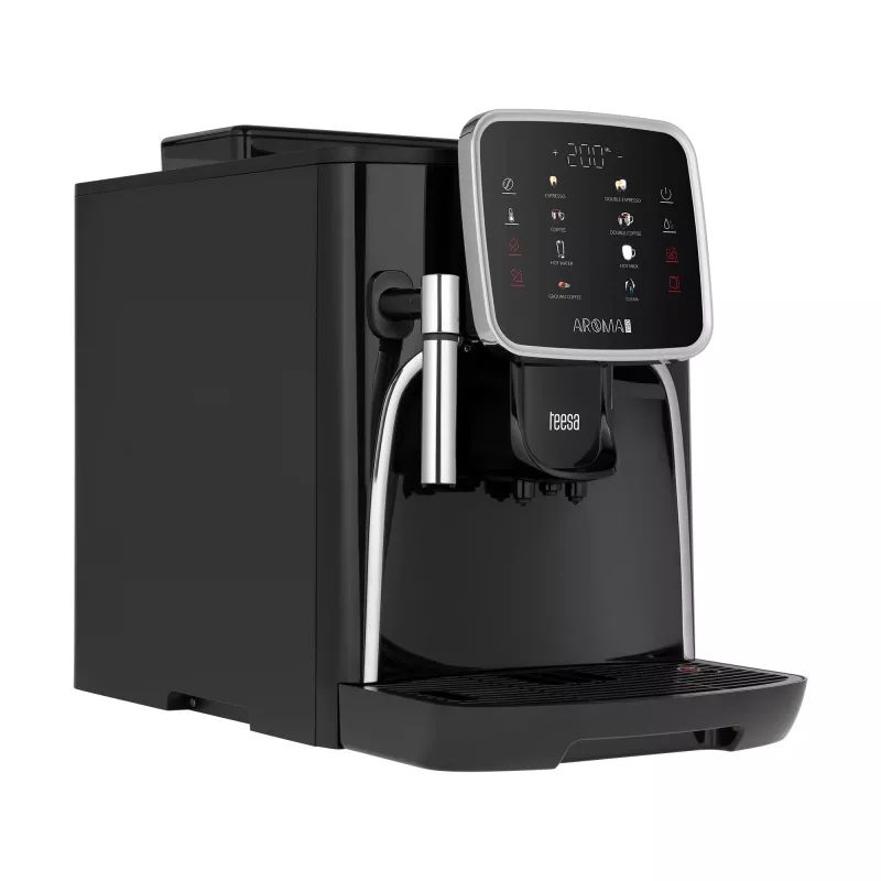 TEESA AROMA 750 Automatický kávovar s mlynčekom, 1450 W, 1,5 l, čierny