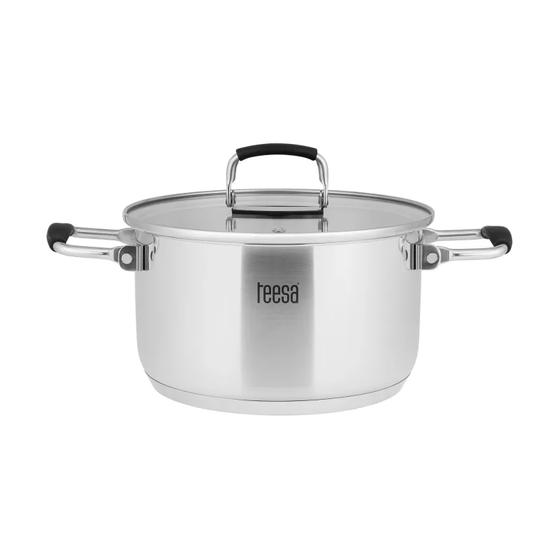 TEESA COOK PRIME 6-dielna sada hrncov, nerez, vhodná na indukciu