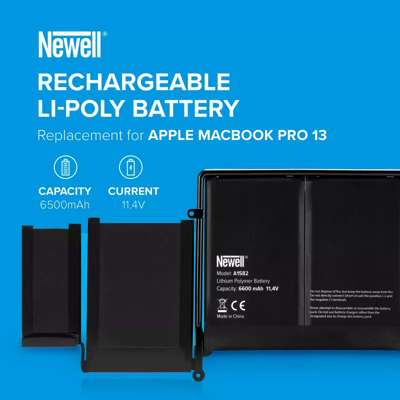 Newell A1582 6500 mAh batéria pre Apple MacBook Pro 13
