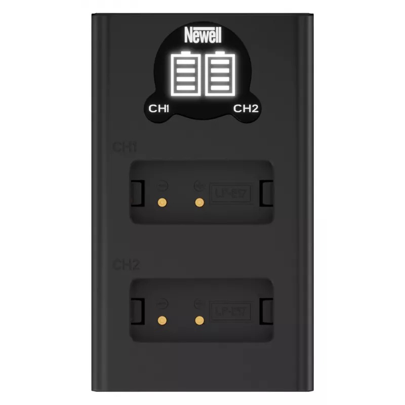 Newell dvojkanálová USB-C nabíjačka DL-USB-C pre batérie Canon LP-E17