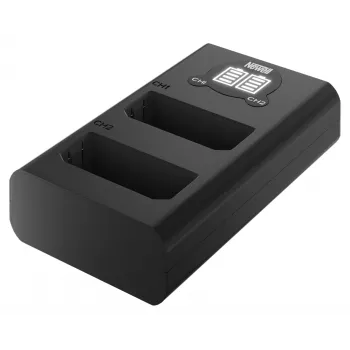 Newell dvojkanálová USB-C nabíjačka DL-USB-C pre batérie Canon LP-E10