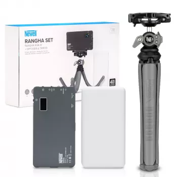 Newell Rangha set LED RGB-W panelové svetlo s difúzorom a statívom