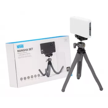 Newell Rangha set LED RGB-W panelové svetlo s difúzorom a statívom