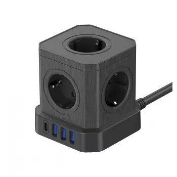 Newell GaN Power Cube 9W1 predlžovacia zásuvka čierna