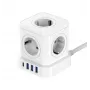 Newell GaN Power Cube 9w1 biela predlžovacia zásuvka s USB nabíjačkou