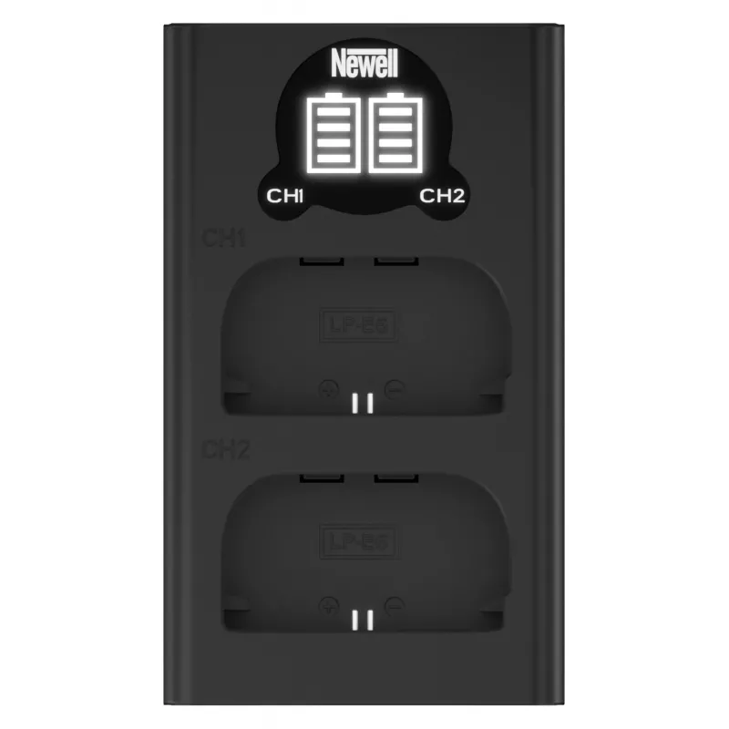 Newell Dual-Channel USB-C nabíjačka DL-USB-C pre batérie Canon LP-E6