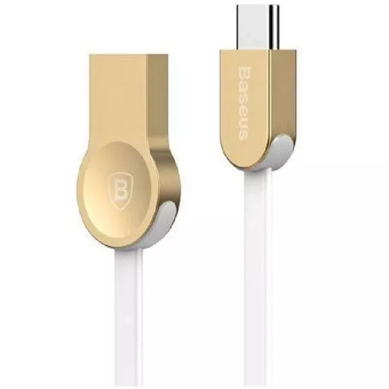 Baseus Keyble kábel (zliatina zinku) USB-A na USB-C 1m biele