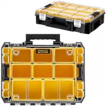 STANLEY PRO-STACK organizér Duo-Pack (čierny/transparentný, 2 kusy)