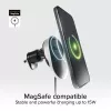 SBS MagSafe magnetická 15W nabíjačka s vyťahovacím káblom - čierna