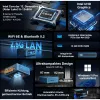 GEEKOM IT12 Mini PC, Intel Core i7-1260P, 16GB RAM, 500GB SSD, Windows 11 Pro, modrý