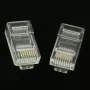 Gembird LC-8P8C-001/50 RJ45 Cat5e konektor samec 8P8C 30µ zlatý vrstva balenie 50 ks transparentný