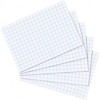 Herlitz kartotéčne lístky A7, štvorčekované 5 mm, 170 g/m², biela, 100 ks (10621431)