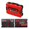 EINHELL-KWB E-Case kufrík na náradie KFZ, 121-dielny (čierna/červená, so sadou náradia pre hobby mechanikov)