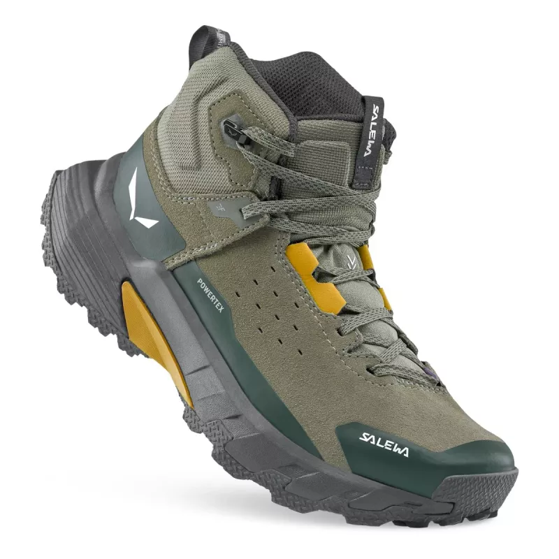 SALEWA Pedroc 2 Leather Mid PTX Green topánky